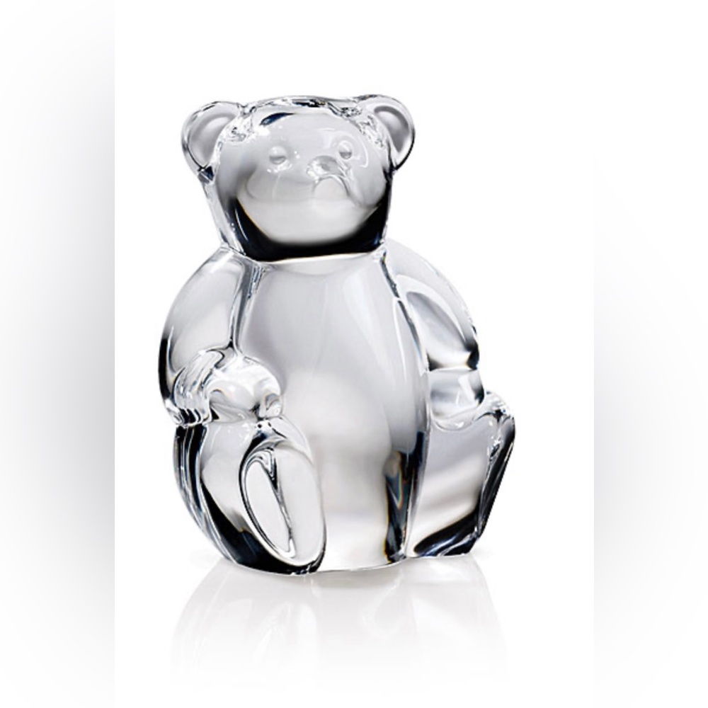 HOST PICK!! Steuben Classic Fine Crystal Teddy Bear Hand Cooler